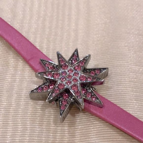 NWT Badgley Mischka Pink Rhinestone Watch - Picture 4 of 13
